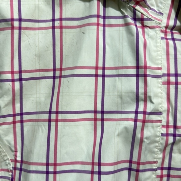 The North Face Women’s Plaid Hooded Jacket White Pink Purple Size Large - Picture 6 of 8
